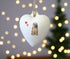 Shar Pei Ceramic Heart Bauble